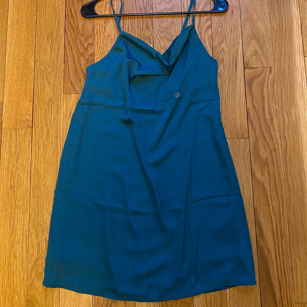 Teal Slip Dress